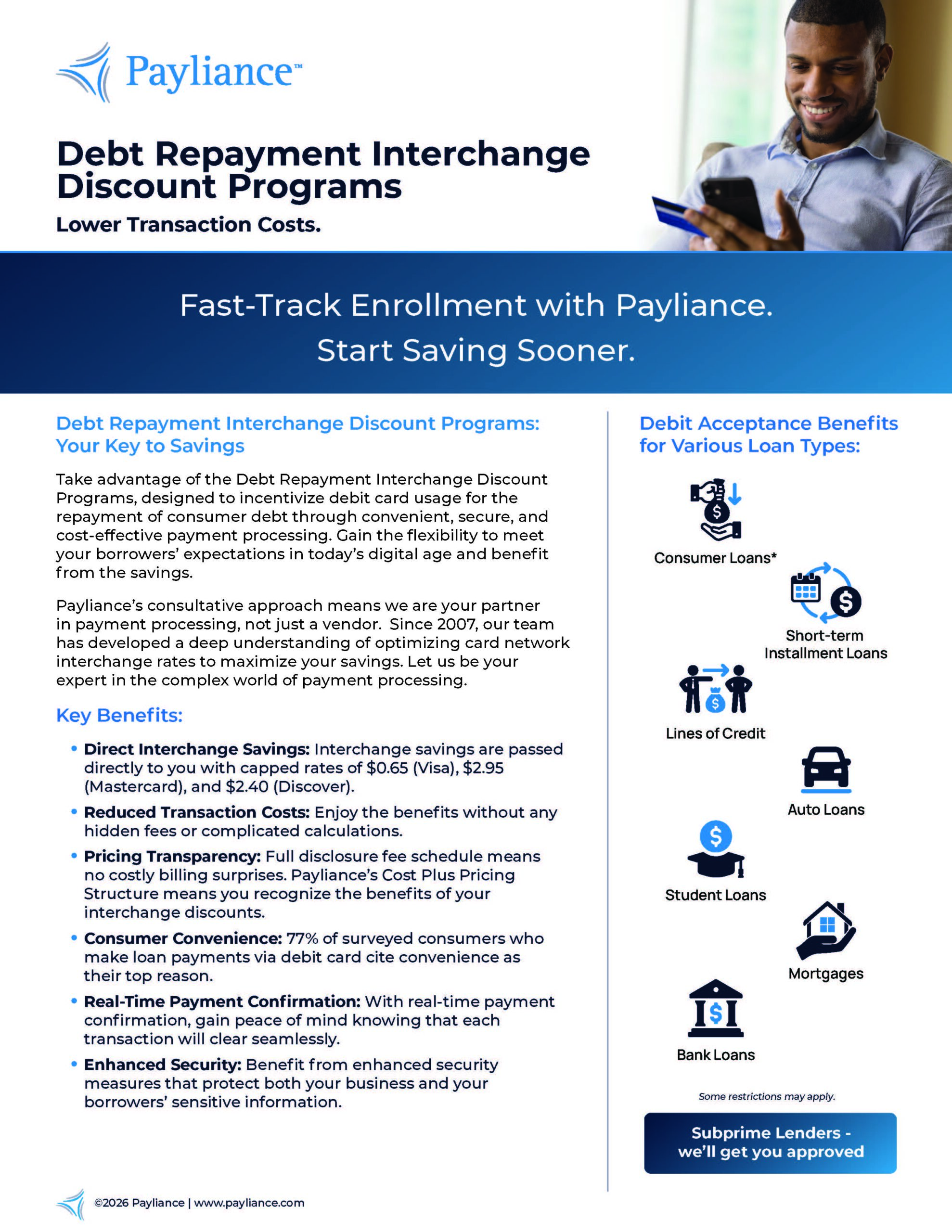 Debt Repayment Interchange Discount Program (DRIPs)