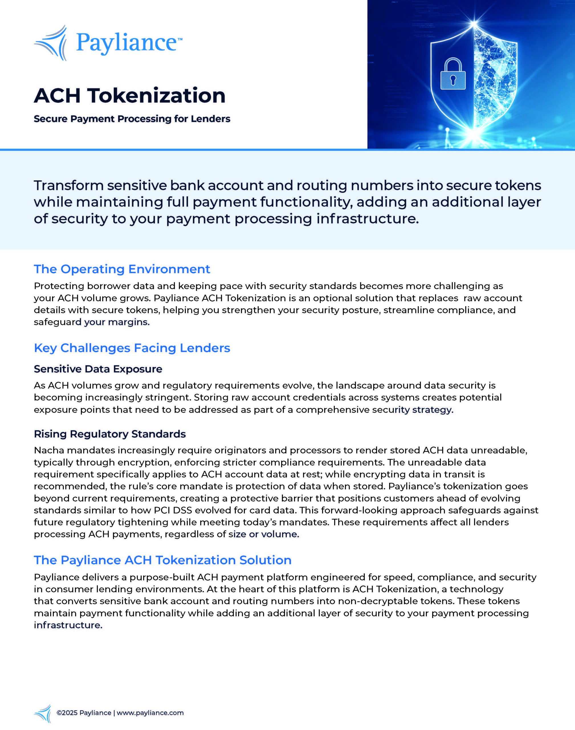 ACH Tokenization