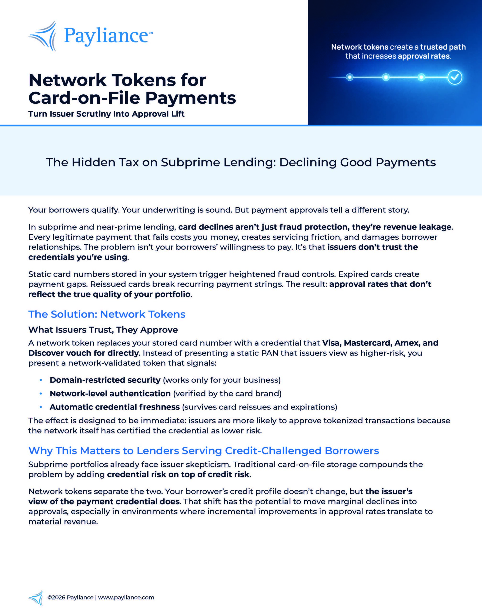Network Tokens for Card Solution Brief